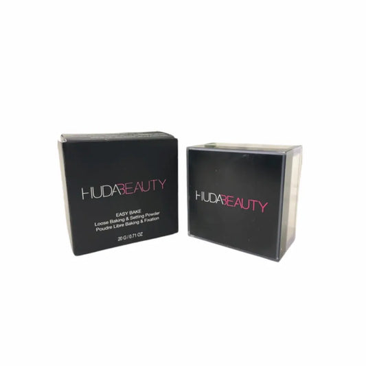 Huda Beauty Easy Bake Loose Powder packaging and box