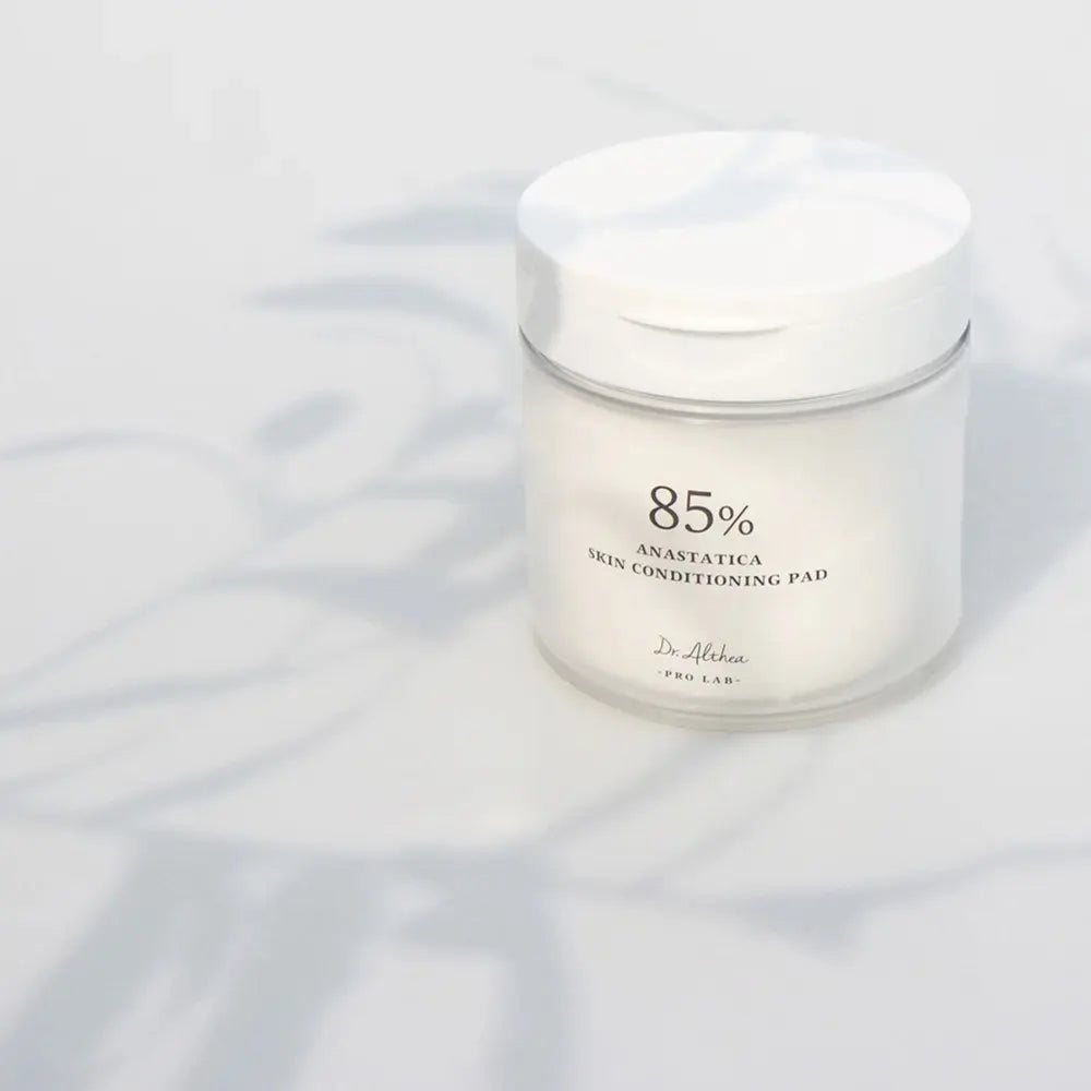 Dr. Althea Anastatica Skin Conditioning Pad packaging - Korean vegan toner pads for 48-hour hydration and barrier repair.