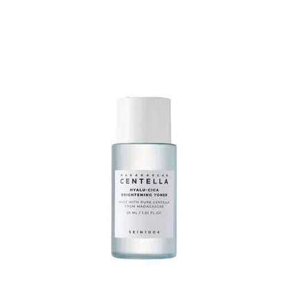 The Skin1004 Madagascar Centella Hyalu-Cica Brightening Toner is a very moisturizing toner that mildly exfoliates the skin by the addition of AHA and LHA.