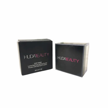 Huda Beauty Easy Bake Loose Powder packaging and box