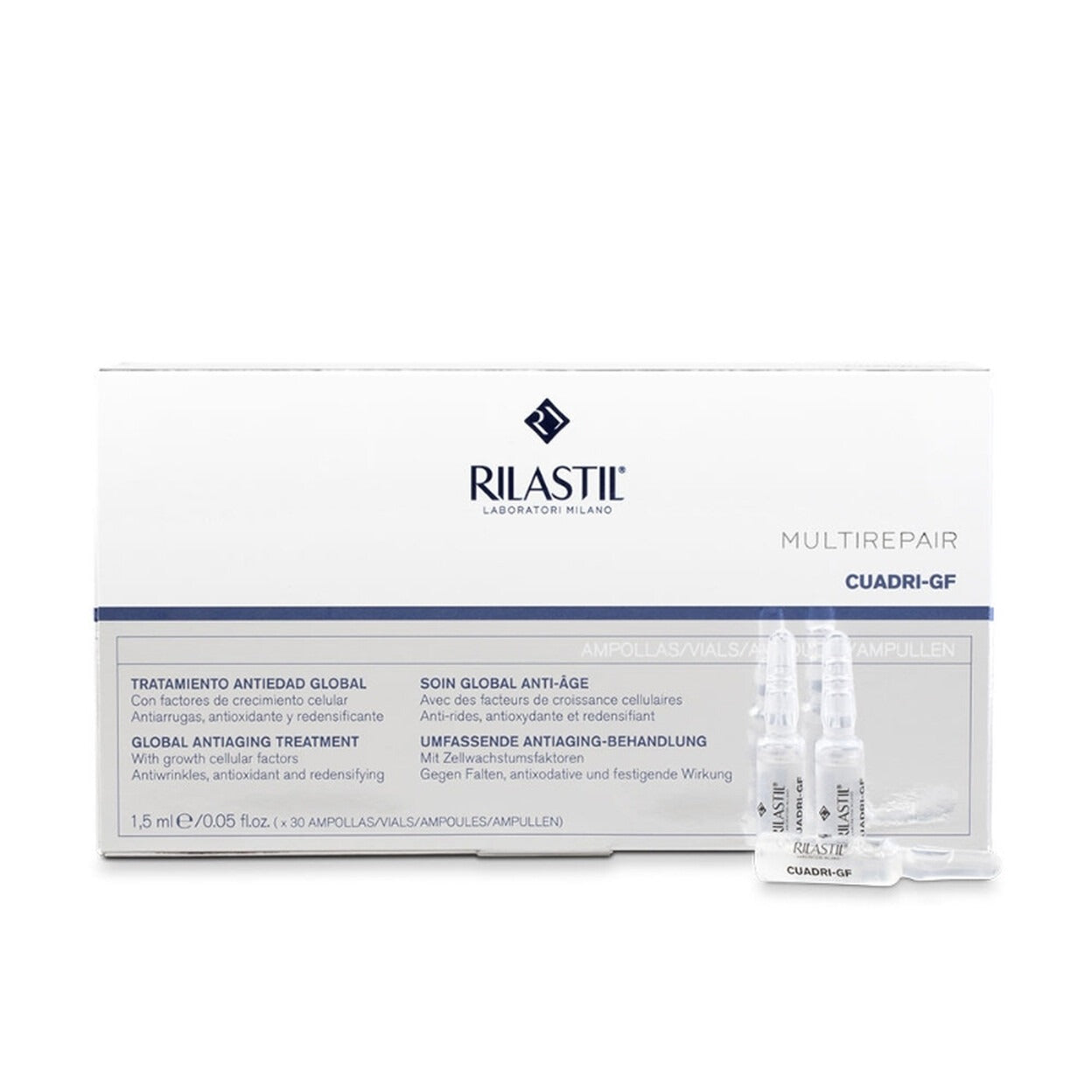 Rilastil Cuadri Gf Global Antiaging Treatment ampoules