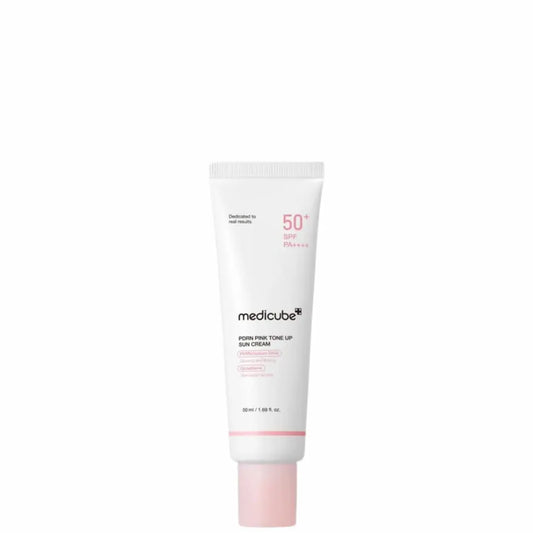 Medicube PDRN Pink Tone Up Sun Cream front | SPF 50+ PA++++