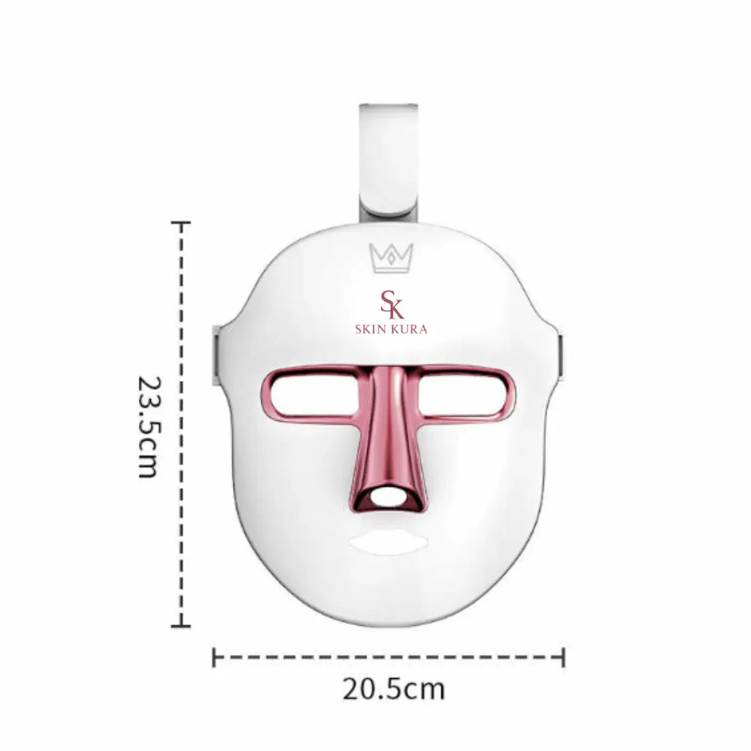 Yellow light mode to soothe redness and brighten dull skin – Skinkura mask.