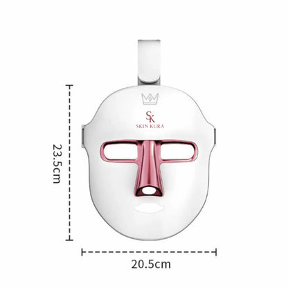 Yellow light mode to soothe redness and brighten dull skin – Skinkura mask.